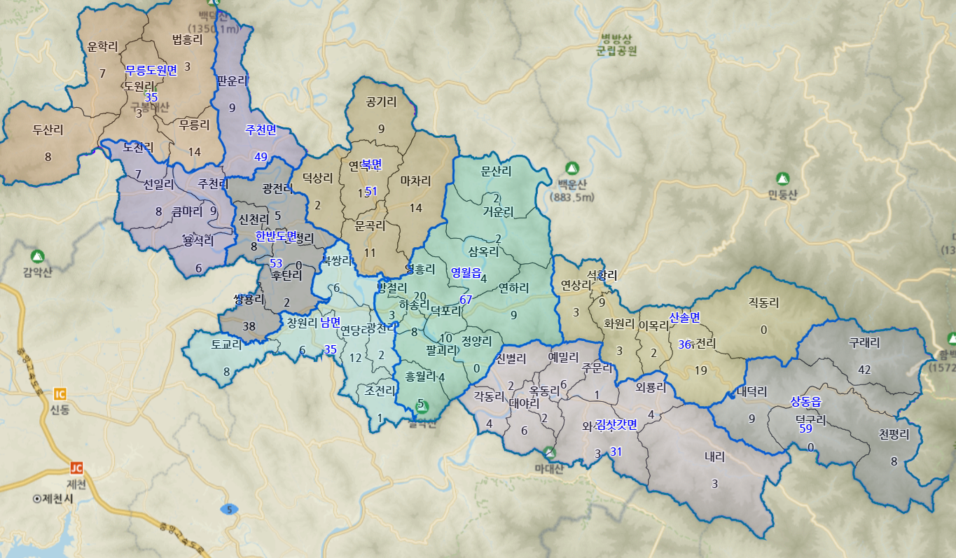 영월군 빈집 현황 이미지