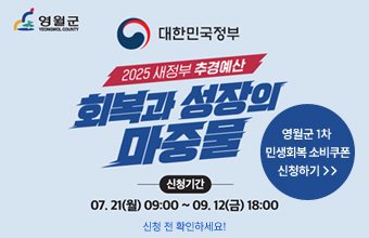 2025 새정부 추경예산
회복과 성장의 마중물
신청기간 07.21.(월) 09:00~09.12.(금) 18:00
신청 전 확인하세요!